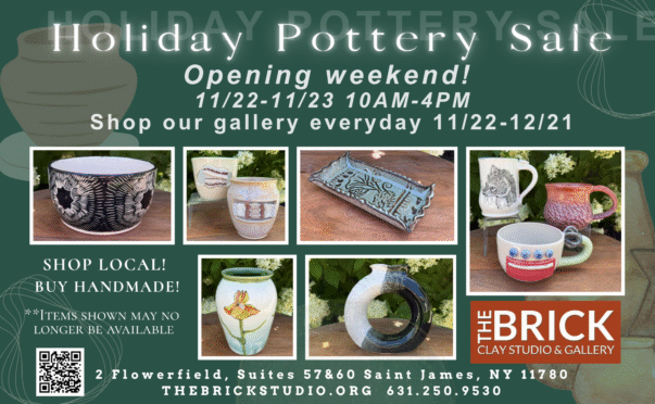 You're invited to our 7th Annual Holiday Pottery Sale! Come discover unique handcrafted pieces and celebrate the season with us. We canβt wait to see you there!